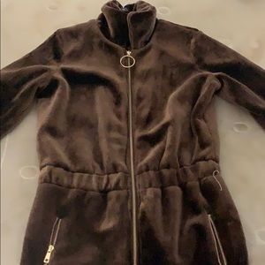 Brown furr jumpsuit